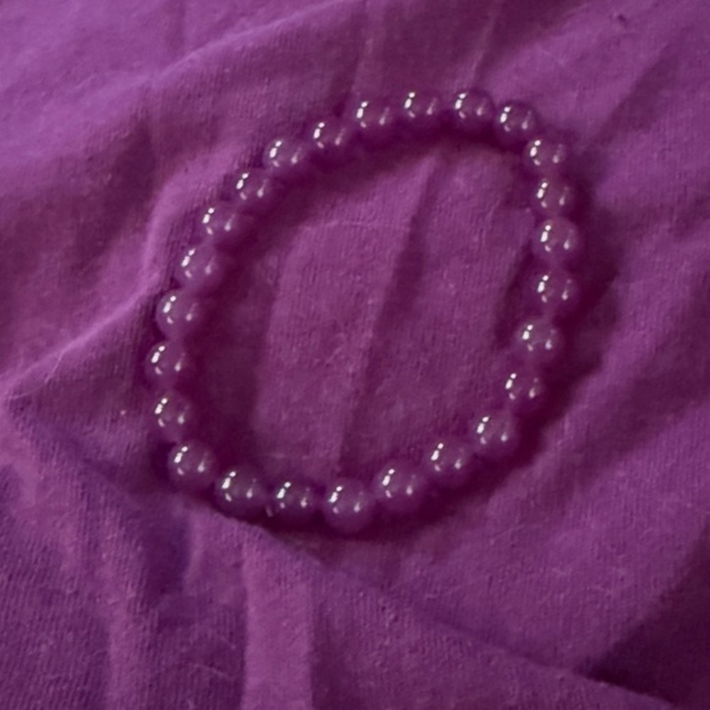 Purple Beaded Bracelet